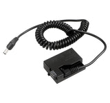 DC-Coupler für Canon EOS mit LP-E8 ersetzt DR-E8 Akku-Dummy für permanente Stromversorgung über z.B. V-Mount Akku