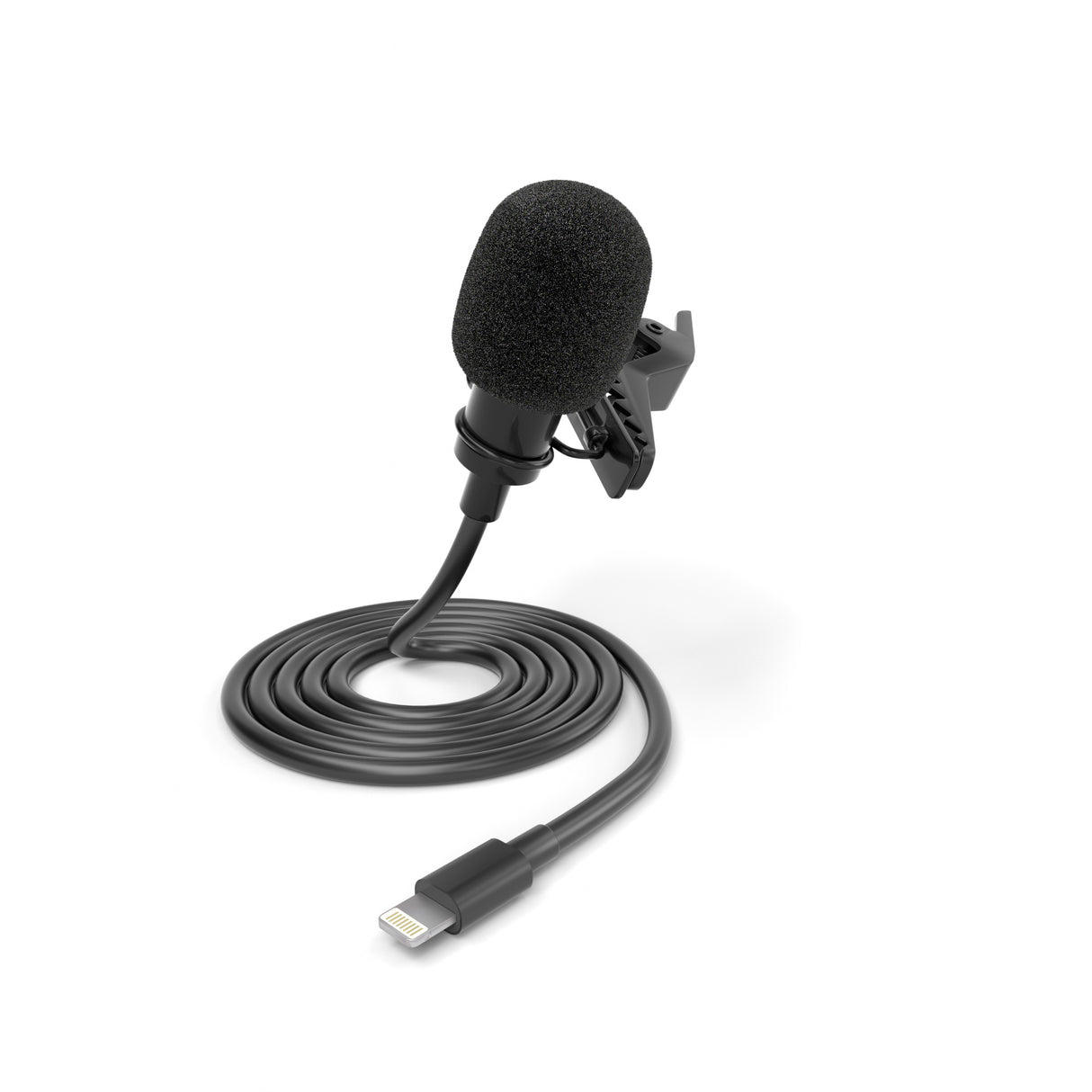 Lavalier Mikrofon für iPhone iPad Windschutz & Klemme perfekt für Interviews Livestreams Lightning