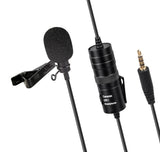 Profi Lavalier-Mikrofon mit Windschutz & Klemme Universal einsetzbar für Interviews Livestreams