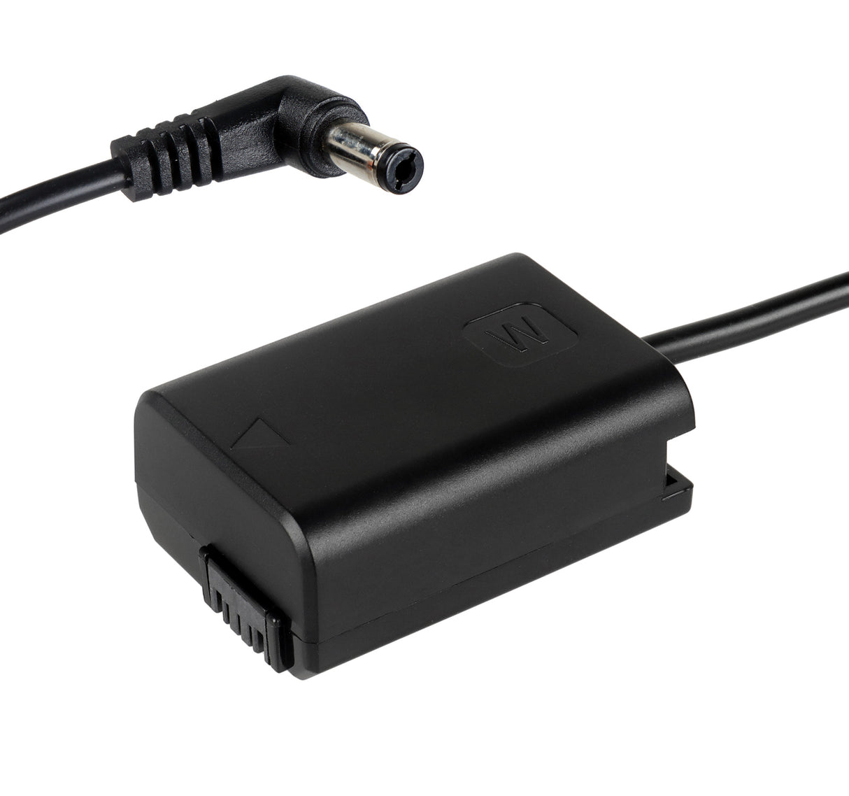 DC-Coupler für Sony Kameras mit NP-FW50 Akku-Dummy für permanente Stromversorgung über z.B. V-Mount Akku