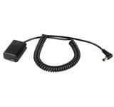 DC-Coupler für Sony Kameras mit NP-FW50 Akku-Dummy für permanente Stromversorgung über z.B. V-Mount Akku