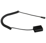 DC-Coupler für Sony Kameras mit NP-FW50 Akku-Dummy für permanente Stromversorgung über z.B. V-Mount Akku