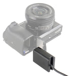 DC-Coupler für Sony Kameras mit NP-FW50 Akku-Dummy für permanente Stromversorgung über z.B. V-Mount Akku