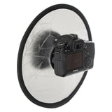 2in1 Faltreflektor Mount Lichtreflektor rund mit Objektivöffnung Gold/Silber 30cm