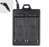Batterie-Adapterplatte Dual-Slot NP-F970 F770 F570 DC Ausgang Ideal für V-Mount Akkus