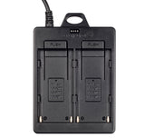 Batterie-Adapterplatte Dual-Slot NP-F970 F770 F570 DC Ausgang Ideal für V-Mount Akkus