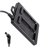 Batterie-Adapterplatte Dual-Slot NP-F970 F770 F570 DC Ausgang Ideal für V-Mount Akkus