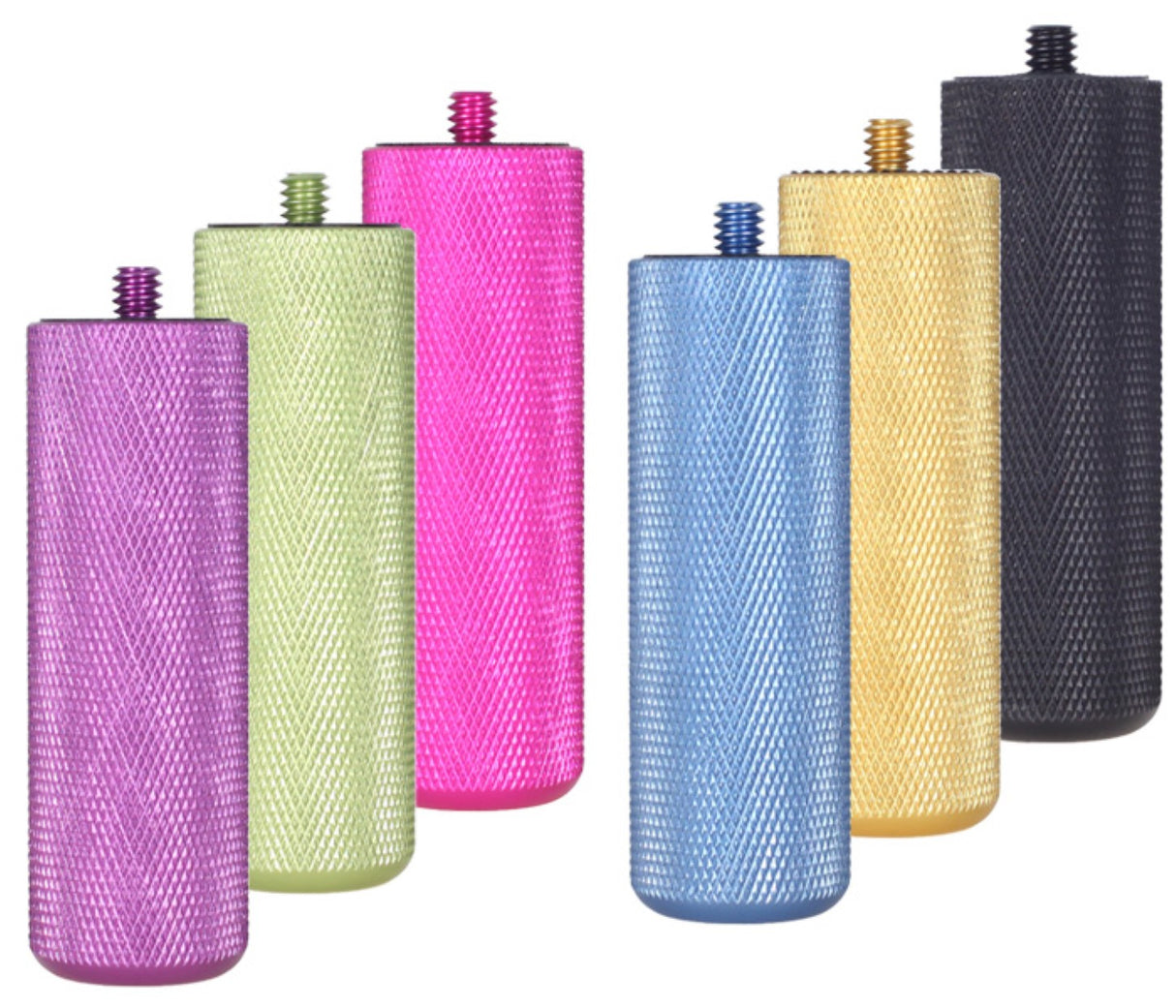 Stabiler geriffelter Aluminium-Kameragriff, in 8 Farben erhältlich