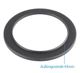 Step Up Ring 43mm-46mm Reduzierring Adapterring Universal passend