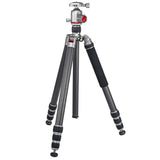 JUSINO Profi Traveller Karbon-Stativ Monopodfunktion bis 182cm 18kg + Kugelkopf FGS-41 TK-324C
