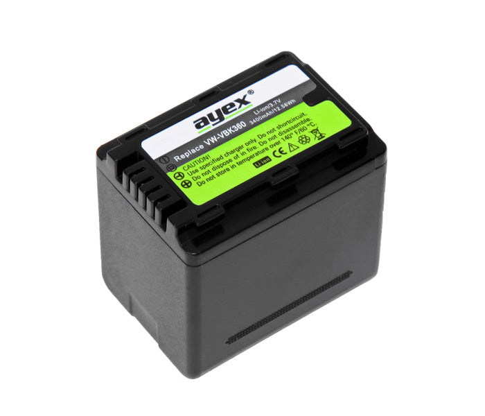 ayex VW-VBK360 Li-Ion Akku für Panasonic Camcorder