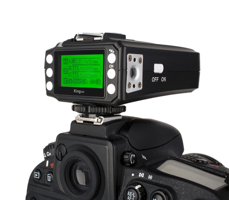 Pixel KING PRO i-TTL Funk-Blitzauslöser Set LCD-Display für Nikon